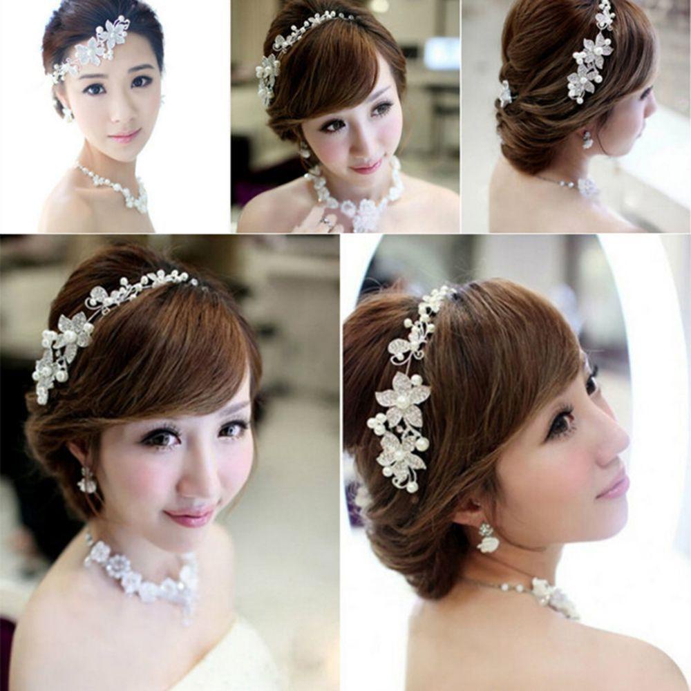 1 Lược Cài Tóc Vương Miện Trong Suốt Đính Hoa Thanh Lịch Cho Cô Dâu / Tiệc Cưới VANES1|Lược Chải Tóc Tạo Kiểu Tiện Dụng