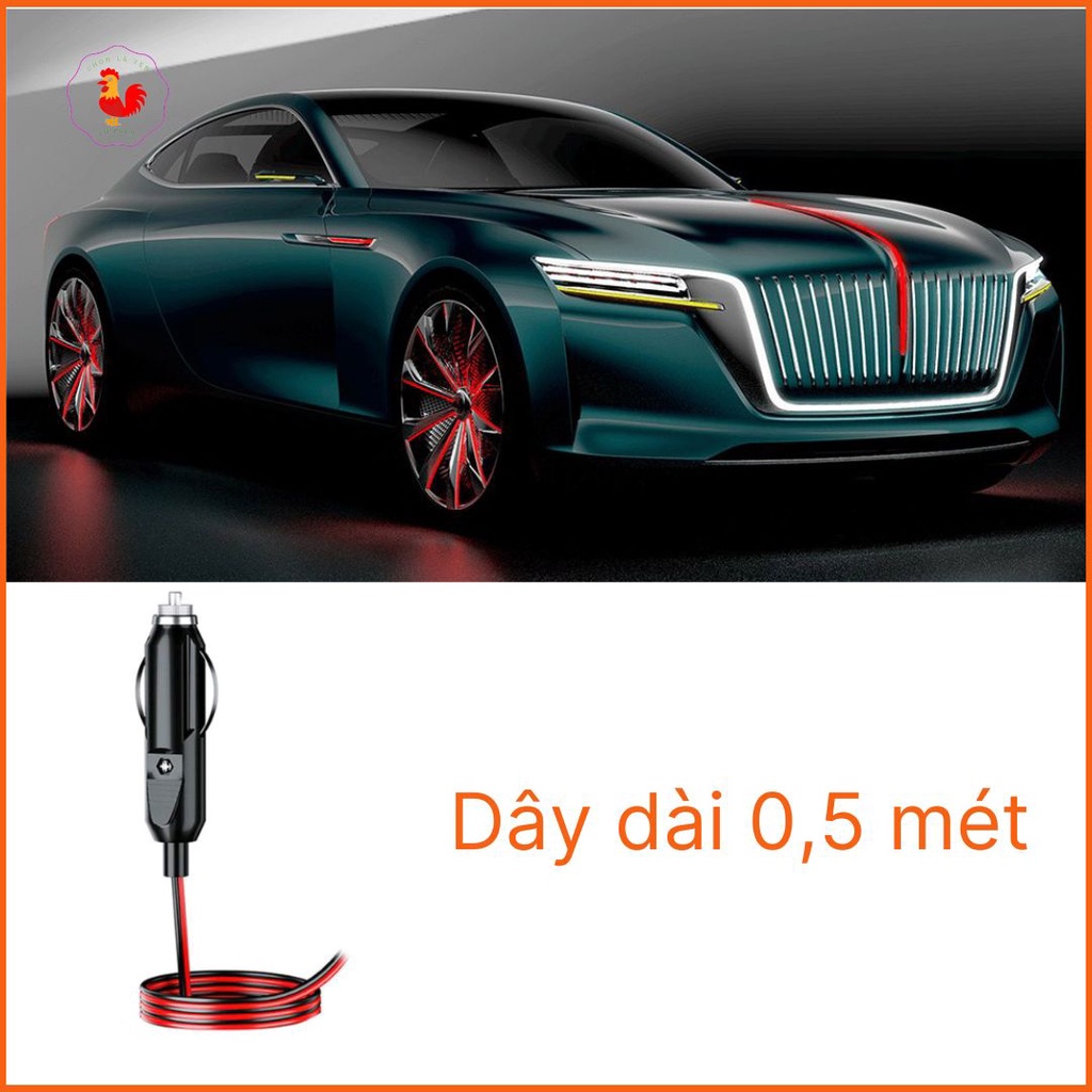 Đầu cắm tẩu sạc DC 12v 24V 10A cho xe hơi có dây dài 1,5m