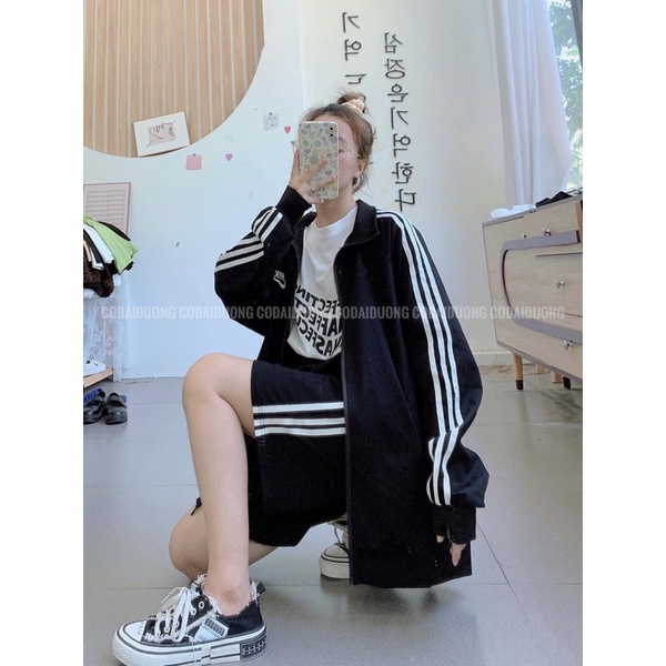 ÁO KHOÁC NỈ SỌC TAY HOT HIT | BigBuy360 - bigbuy360.vn