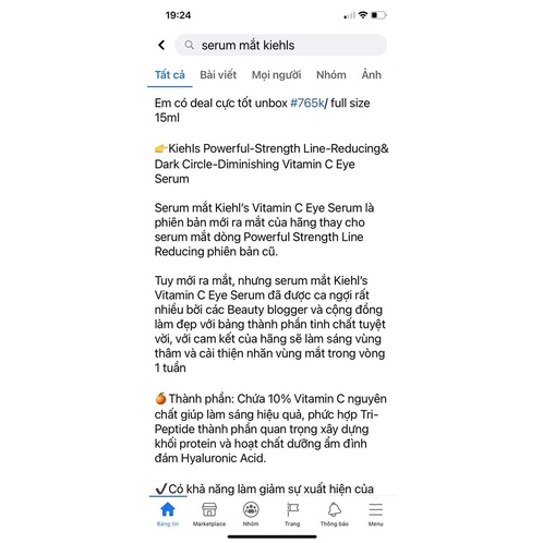 Serum mắt Kiehl’s Vitamin C Eye