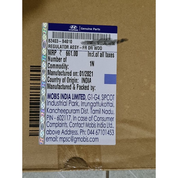 Cáp nâng kính i10 grand 82403B4010/ 82404B4010