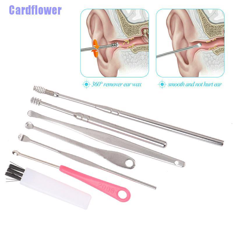 Bộ 7 Dụng Cụ Vệ Sinh Tai Bằng Hợp Kim Tiện Lợi