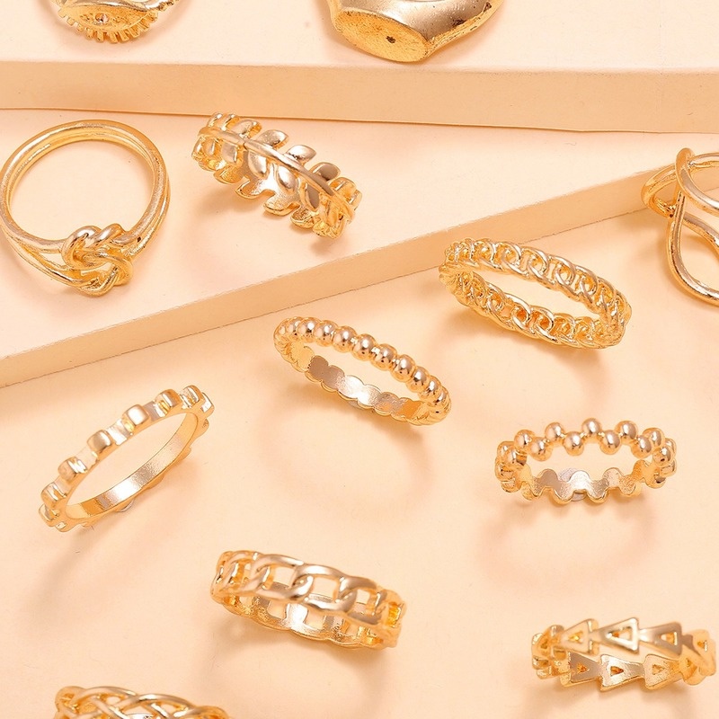 Bộ 13 Nhẫn Phong Cách Boho Châu Âu Cổ Điển