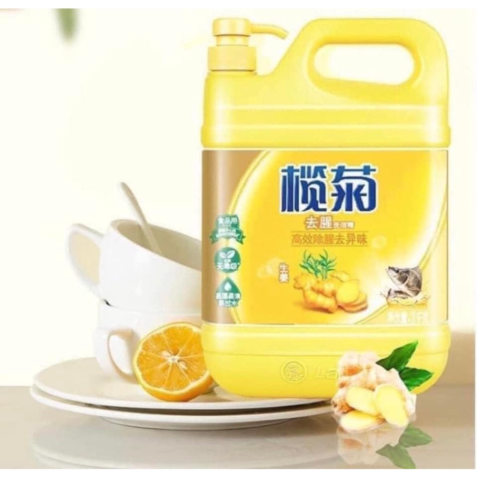 NƯỚC RỬA BÁT HƯƠNG GỪNG DIỆT KHUẨN DUNG TÍCH 1.5 LÍT HÀNG NỘI ĐỊA TRUNG