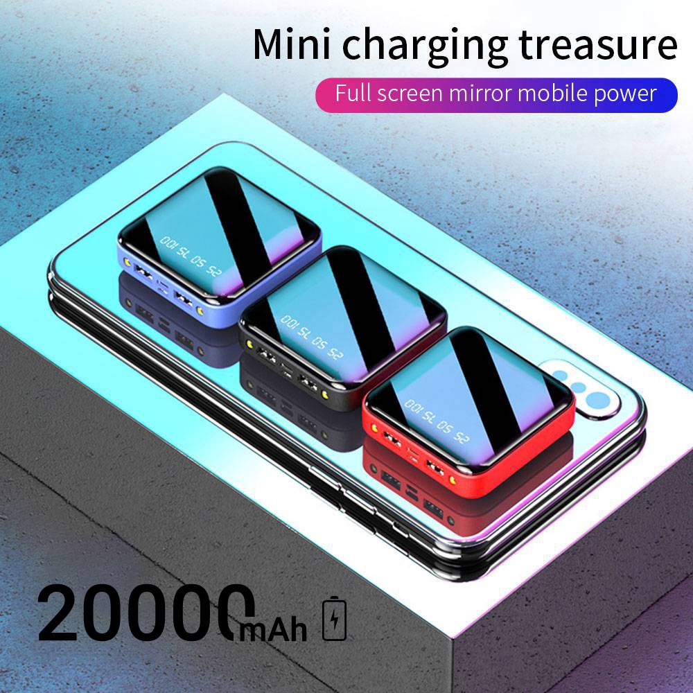 Sạc Dự Phòng Mini 20000mah Có Màn Hình Hiển Thị Tiện Dụng