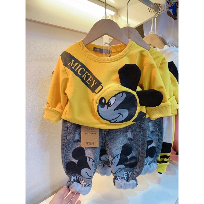 Bộ mickey túi tròn cho bé yêu
