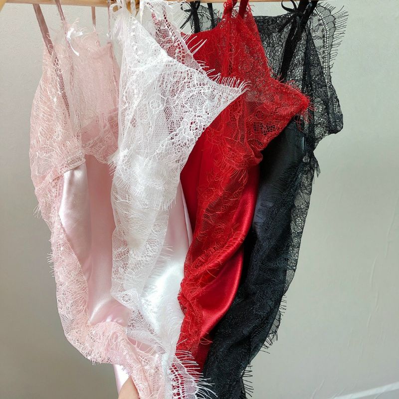 Váy Ngủ Công Chúa sexy hai dây phối ren gợi cảm #utrb