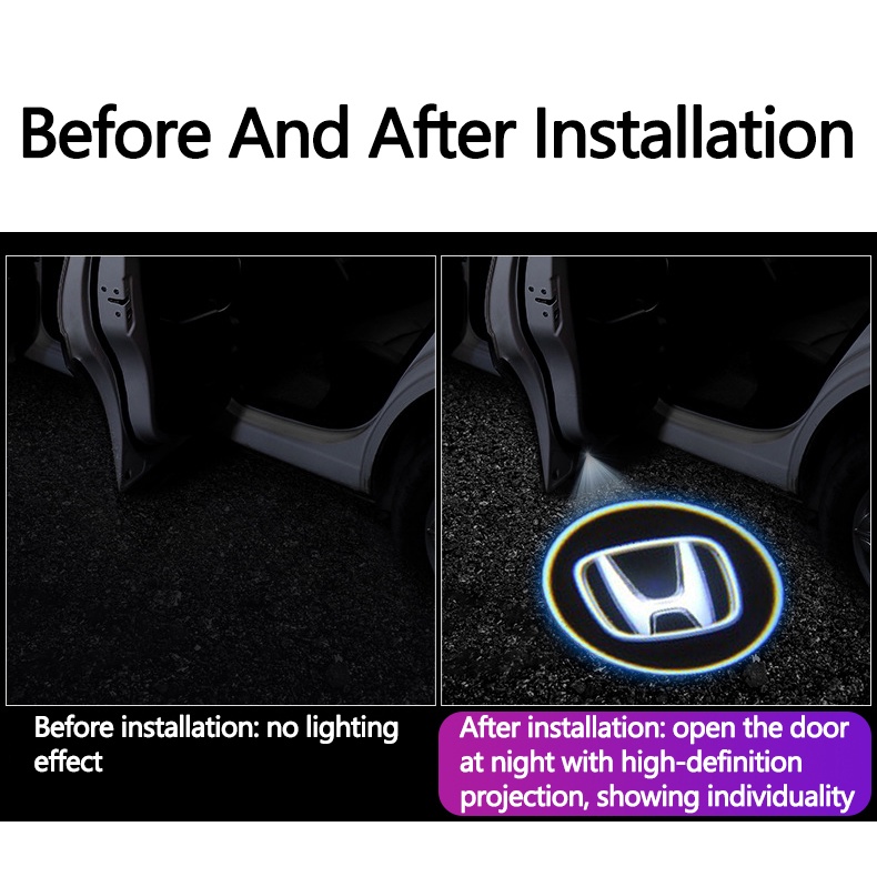 Đèn Chào Xe / Đèn Led Chiếu Cửa Họa Tiết Logo Dành Cho Xe Hơi