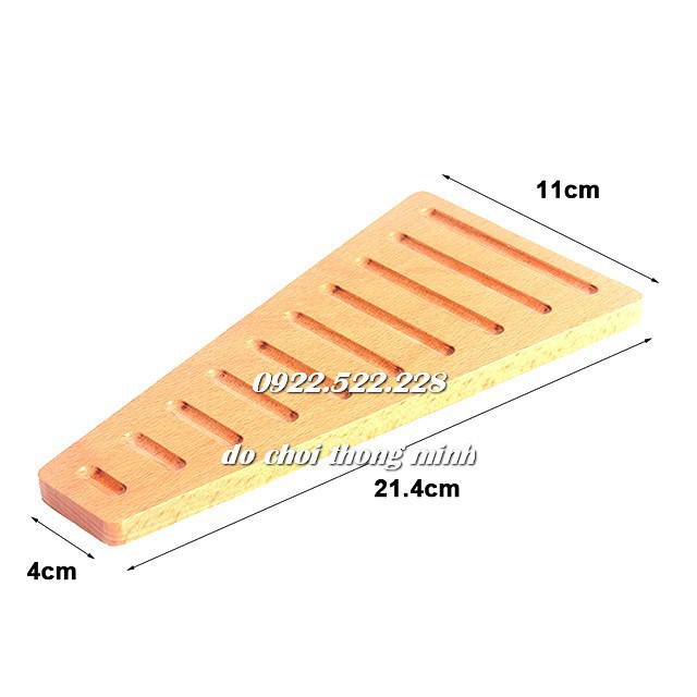 Bộ cườm 1-9 kèm khay đựng - Giáo cụ Montessori