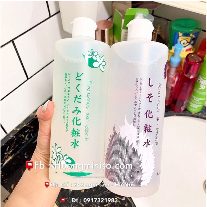 Nước hoa hồng diếp cá / tía tô Dokudami Natural Skin Lotion Nhật