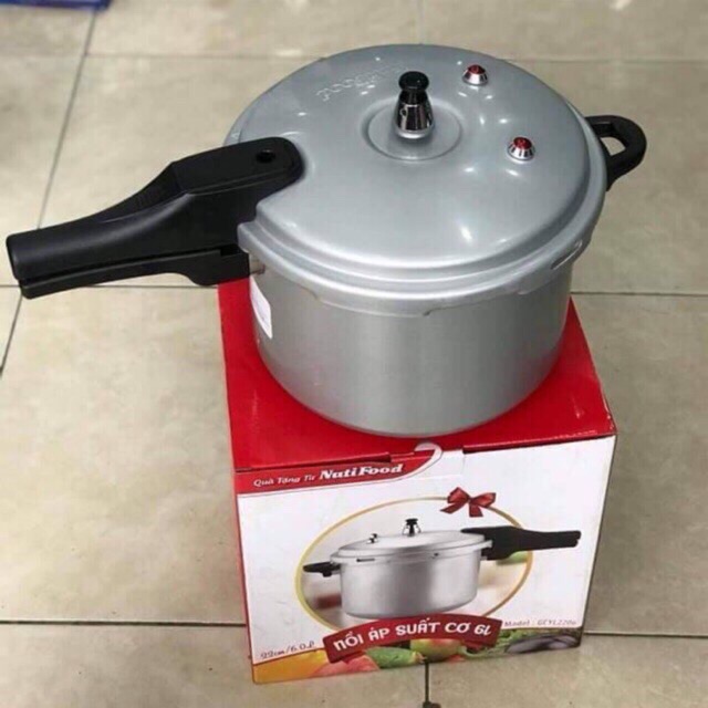 Nồi áp suất cơ Green Cook 6 Lít(Quà tặng Nutifood)