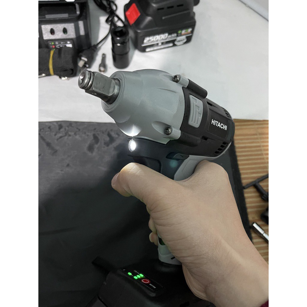 Máy siết bulong pin HITACHI ⚡TẶNG BỘ PHỤ KIỆN ⚡máy siết pin đa năng:khoan pin,bắn vít,siết ốc KHÔNG CHỔI THAN