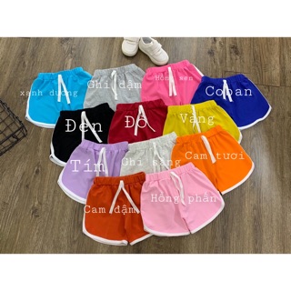 Quần đùi cotton thể thao bé gái/ trai