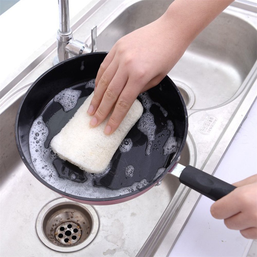 1 / 5 Miếng bọt biển rửa chén bằng xơ mướp tiện dụng