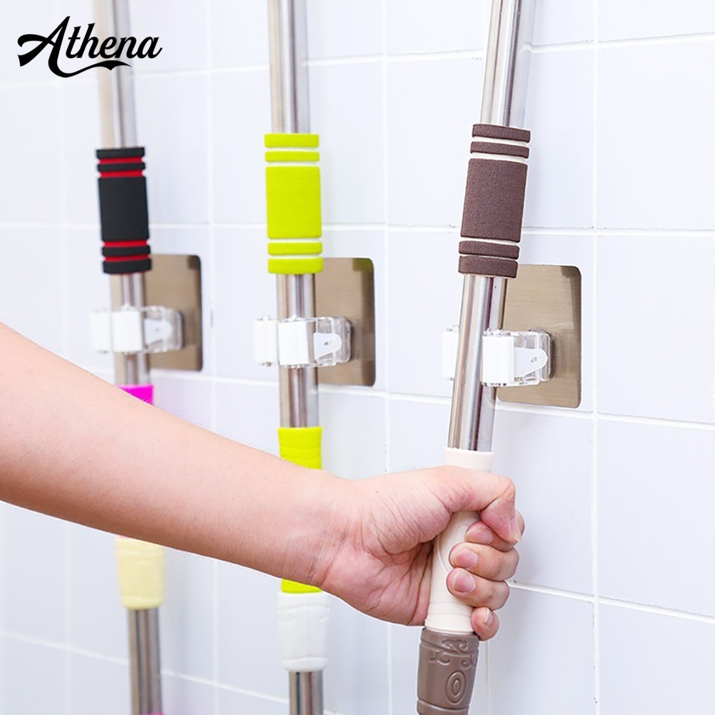 Giá Đỡ Cây Lau Nhà Gắn Tường Tự Dính Tiện Dụng