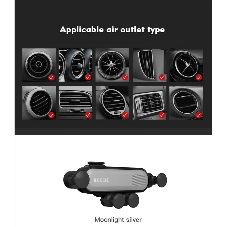 Universal Car Điện thoại cửa hàng Chủ Air Phone đàn hồi xe Bracket Hỗ trợ xe di động Đứng