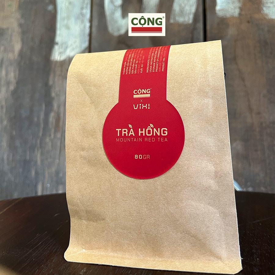 Hồng trà cổ thụ Cộng Cà Phê x ViXi 80gr