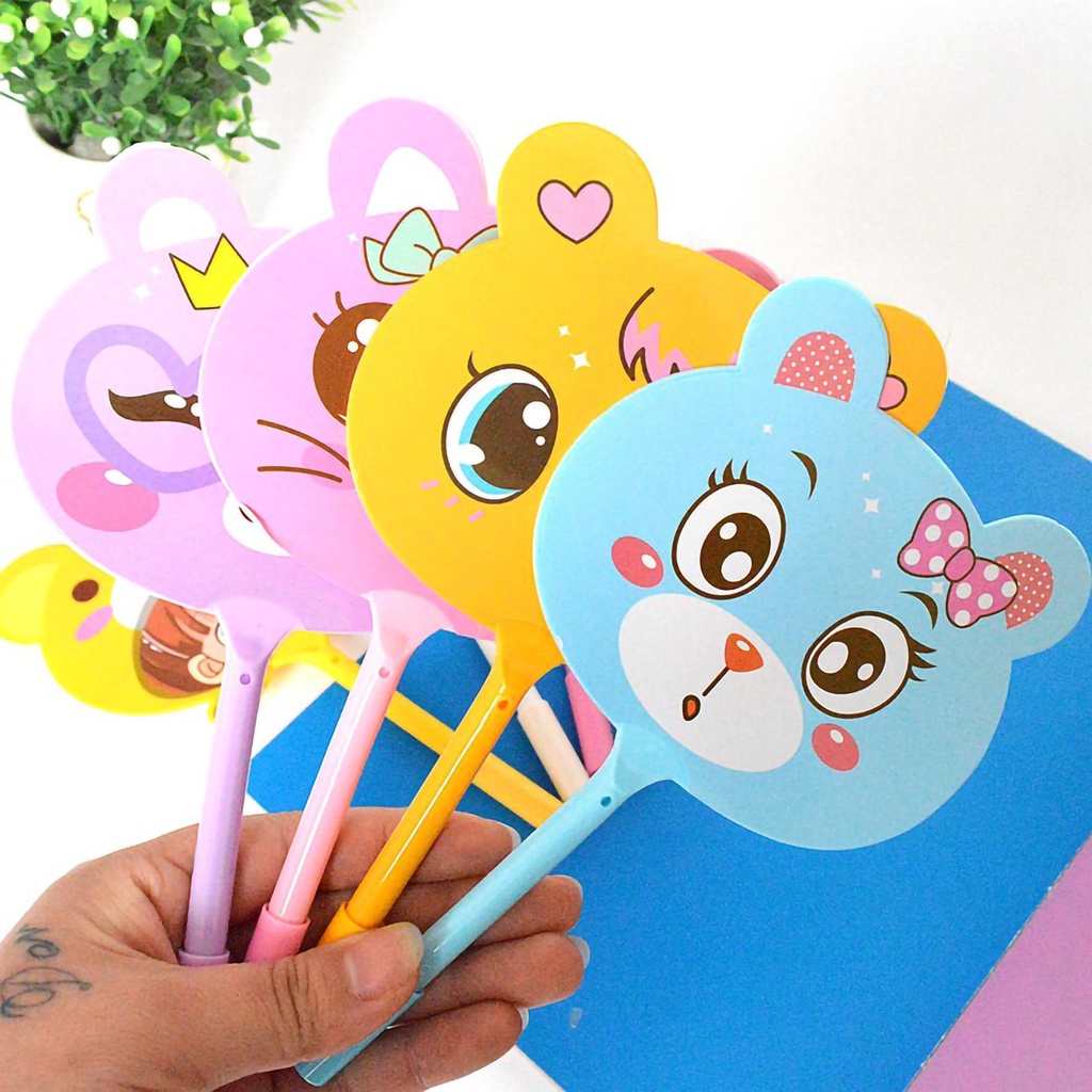Bút Bi Trong Suốt Có Thể Thay Thế Màu Sáng Họa Tiết Hoạt Hình