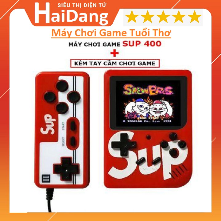 MÁY CHƠI GAME SUP BOX 400 IN 1 PLUS TẶNG 1 TAY CẦM HỖ TRỢ 2 NGƯỜI CHƠI