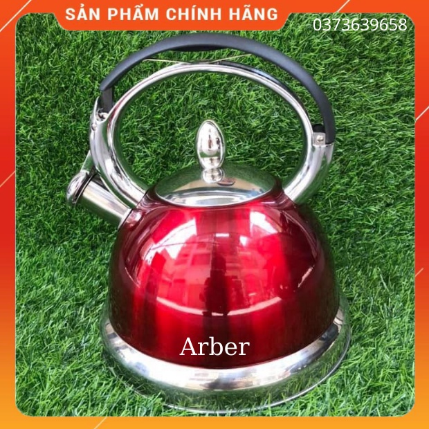 Ấm đun bếp từ ARBER-3 Lít -Inox 304 -siêu nấu nước,cao cấp ,chính hãng,bền,đẹp,có còi báo khi sôi- bảo hành 12 tháng