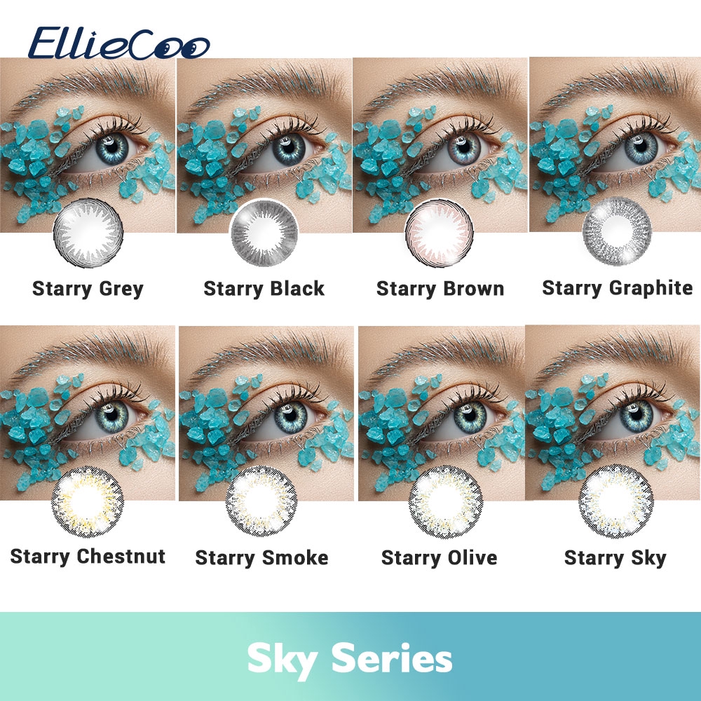 Kính Áp Tròng Mềm Elliecoo Series Sky 600 Độ 14mm Thay Sau Nửa Năm