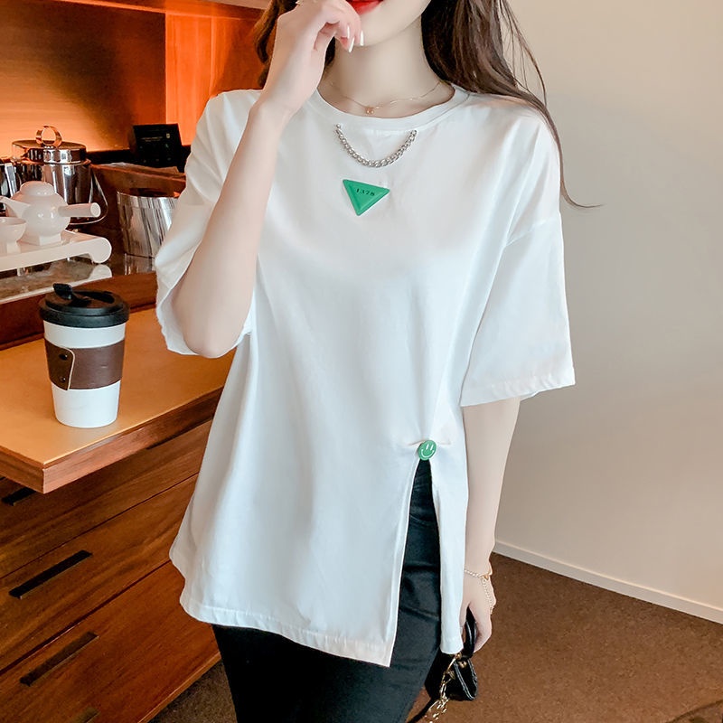 Áo Thun Nữ Ngắn Tay Dáng Rộng Phong Cách Hàn Quốc