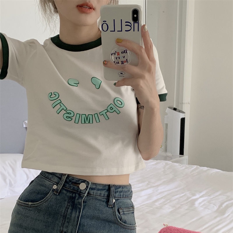 Áo Thun Tay Ngắn Thời Trang Mùa Hè 2022 Cho Nữ