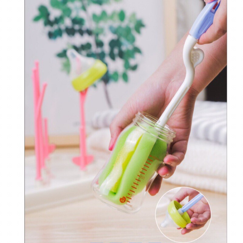 Bộ dụng cụ cọ rửa bình sữa 5 chi tiết, cực kỳ tiện lợi