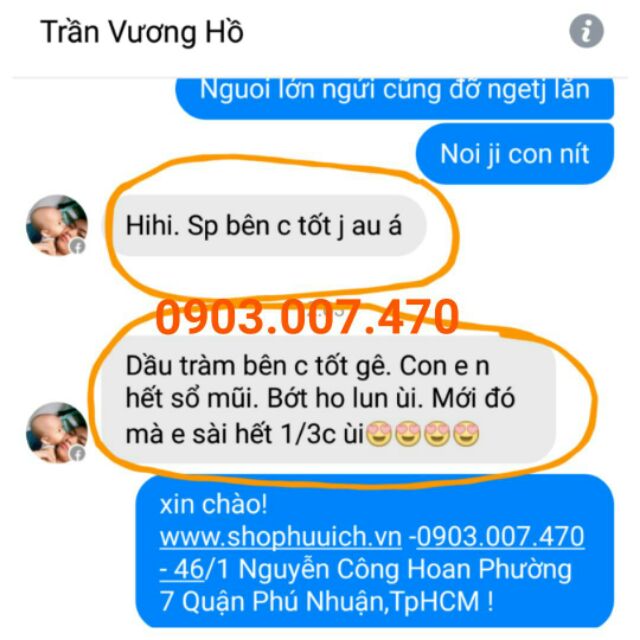 Dầu Tràm Huế 30ml phòng ngẹt và sổ mũi cho bé nhỏ giọt