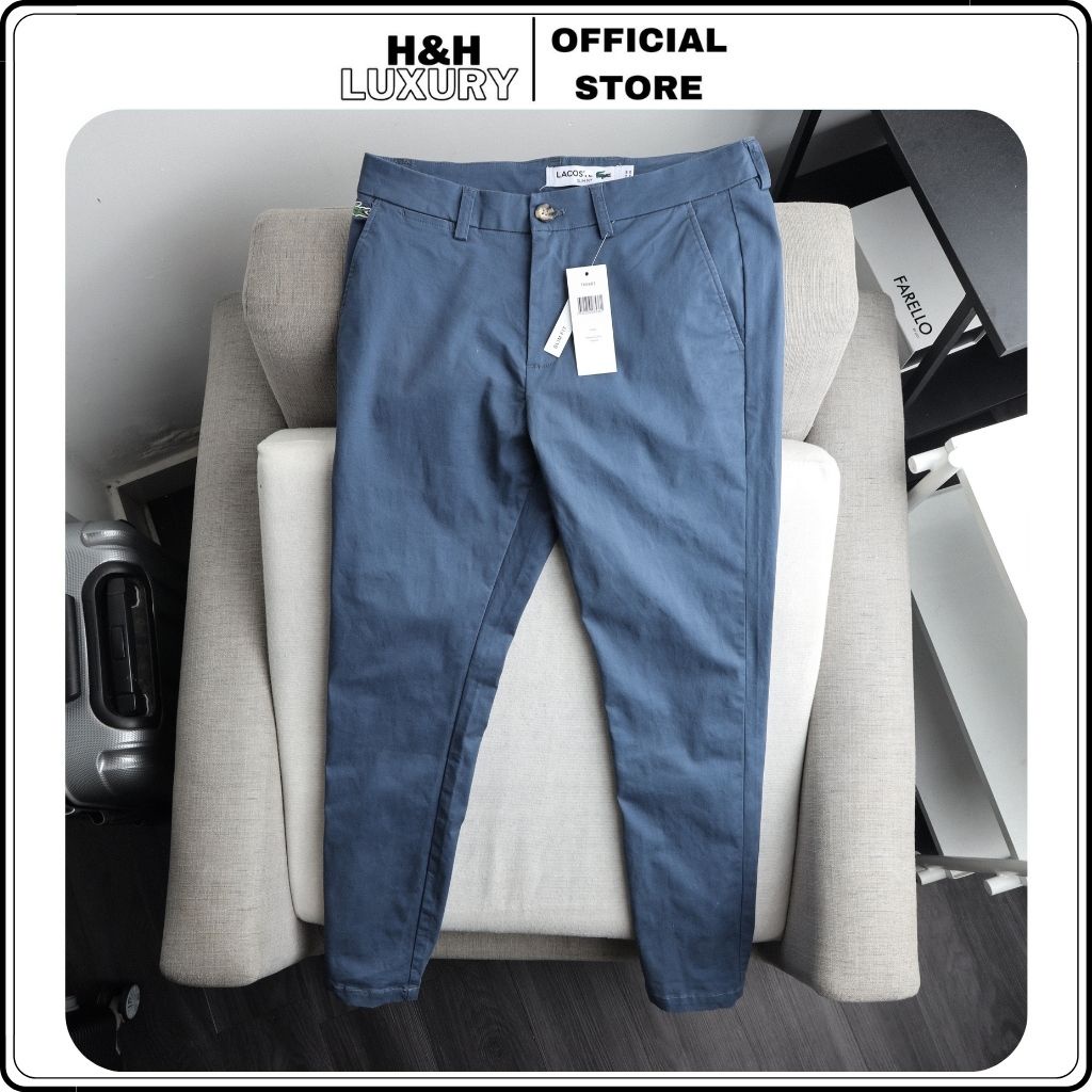 Quần kaki nam ống suông, quần kaki cao cấp chất liệu kaki siêu nhẹ xuất xịn - H&H LUXURY