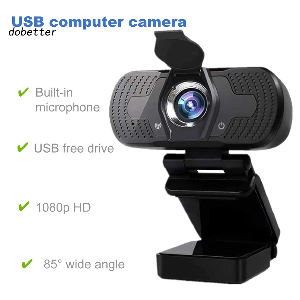 Camera HD 1080P không ổ đĩa độ chính xác cao kèm micro kép cho máy tính | WebRaoVat - webraovat.net.vn