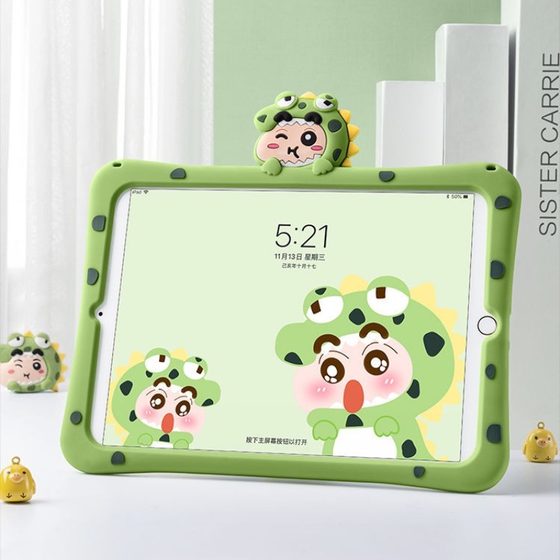 Ốp Máy Tính Bảng Chống Rơi Hình Cậu Bé Bút Chì Cho ipad mini air pro7 8