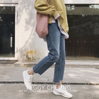 Quần jean ulzzang kèm ảnh thật khách mặc