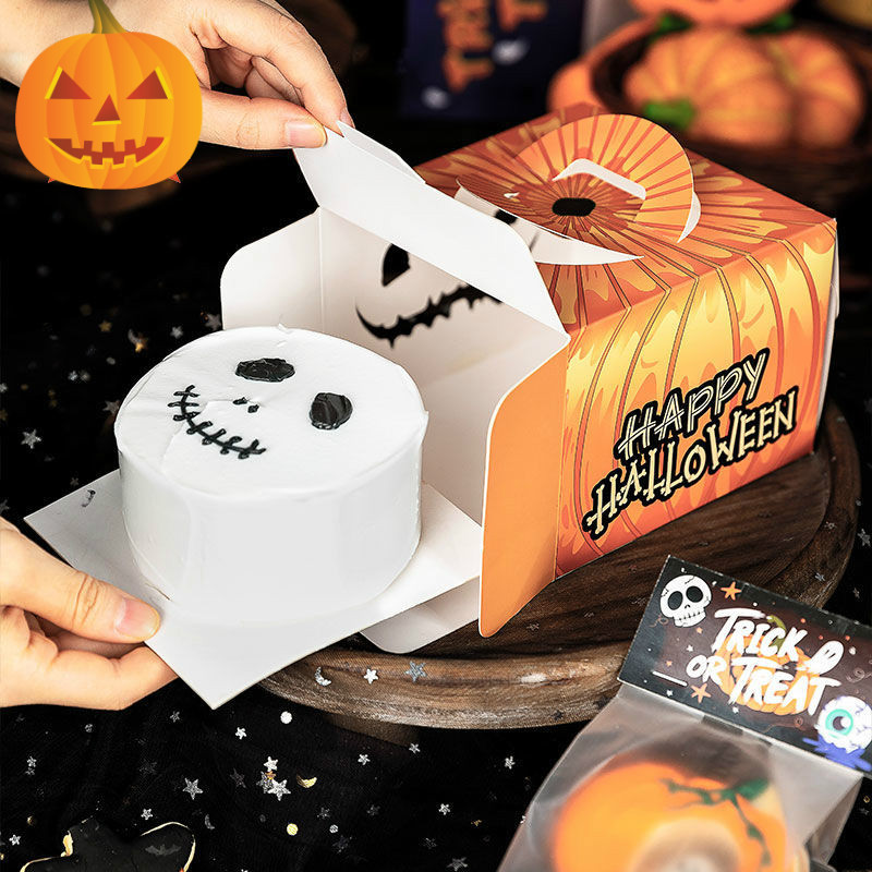 Bộ 4 Hộp Đựng Bánh Kem Trang Trí Halloween