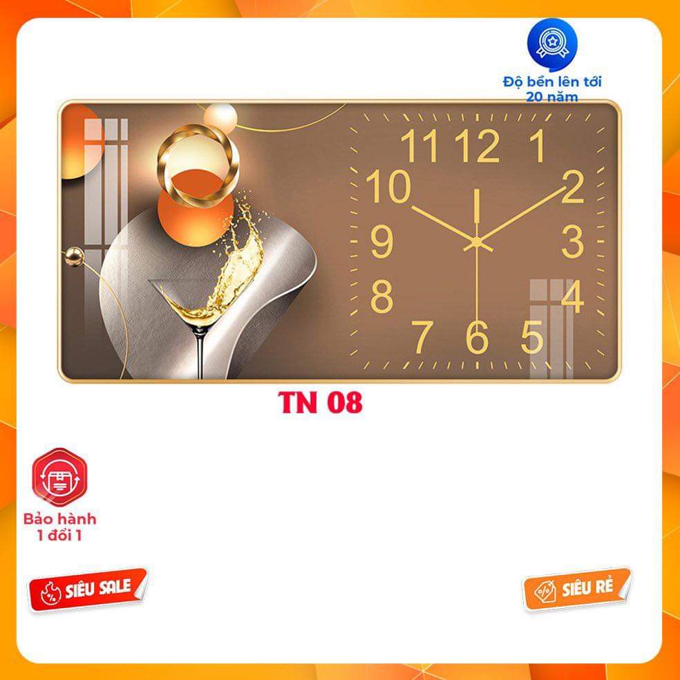 Tranh đông hồ treo tường tranh trán gương siêu bóng chống sướt chống nước đầy đủ đinh ba chân không cần khoan vít