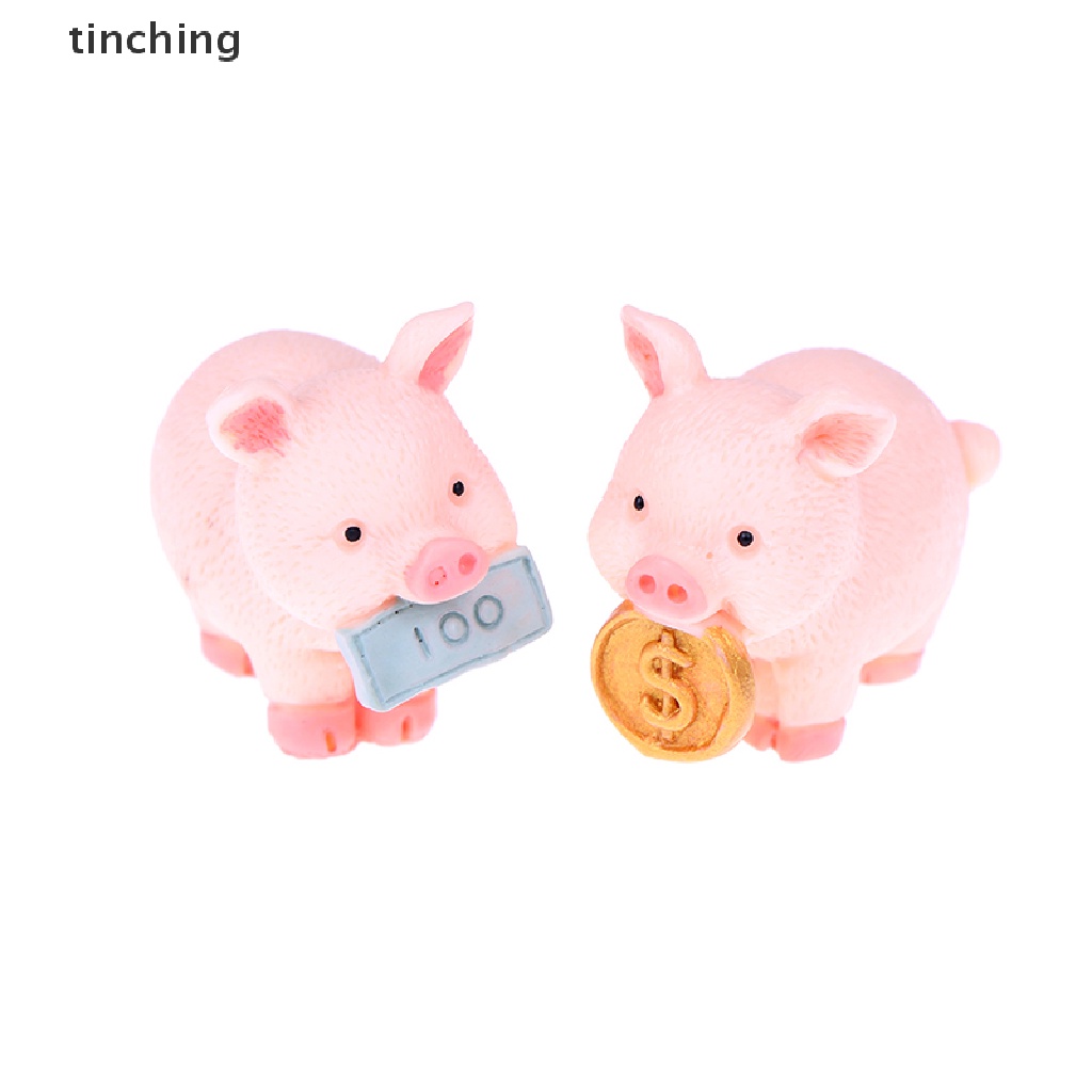 Mô Hình Chú Heo May Mắn mini Trang Trí Sân Vườn Mới