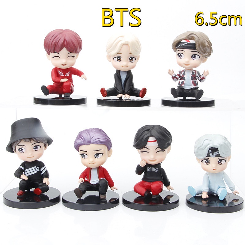 Mô Hình Nhân Vật BTS Bangtan Boys Butter Action K-POP Jungkook Jimin Suga V JHope Jin RM Trang Trí Bánh Kem 3 Món Quà Sinh Nhật
