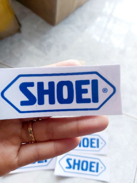 Tem Sticker Logo Shoei Dán Xe, Nón Giá Rẻ