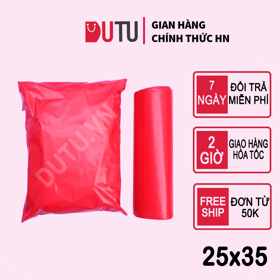 Túi Đóng Hàng Niêm Phong Chuyên Dụng Màu Hồng Sang Chảnh Size 25x35