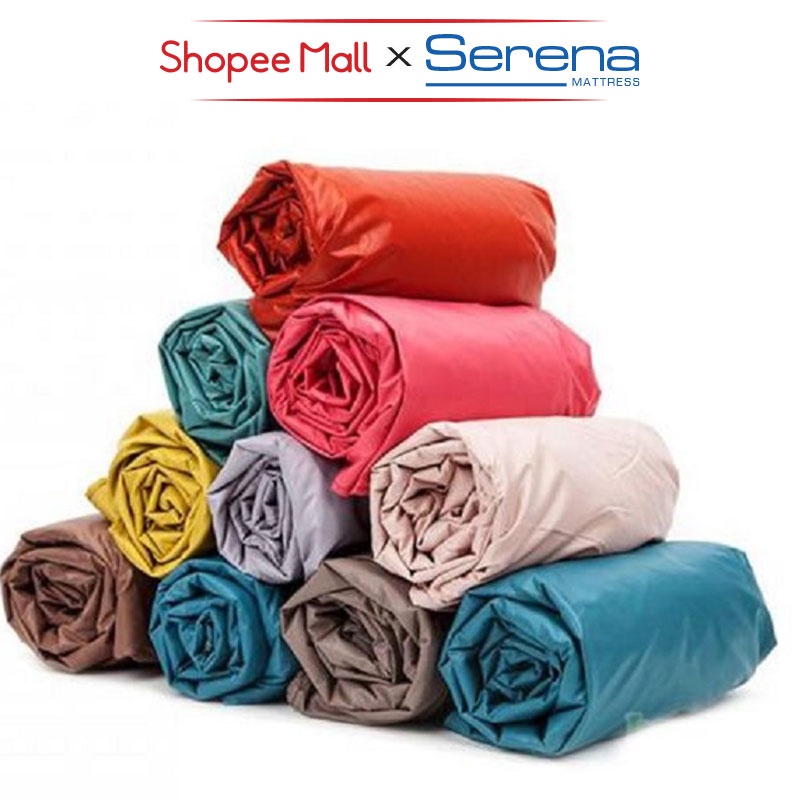 Ga Trải Giường Chống Thấm Poly SERENA Cao Cấp Bộ Ra Ga Drap Giường Chống Thấm Nước 1m2 1m4 1m6 1m8 2m 2m2