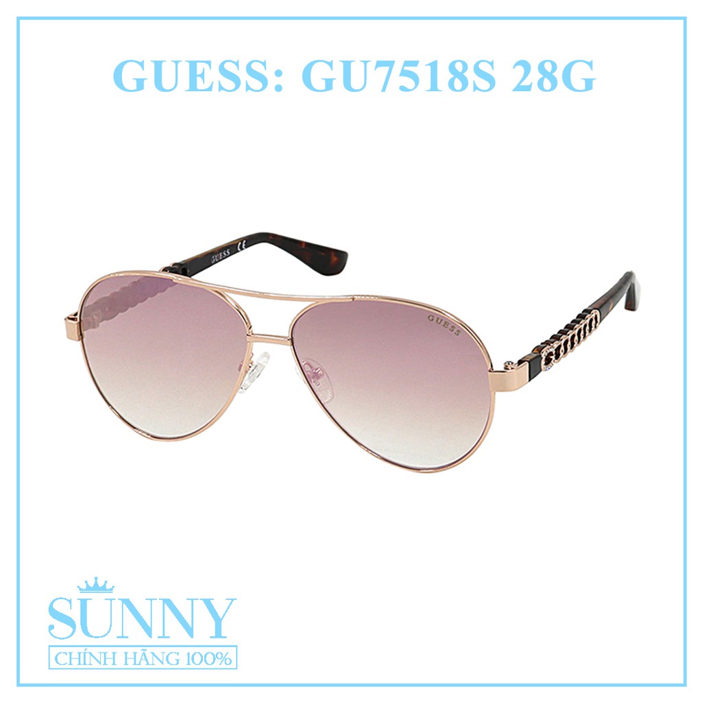 GU7518S nhiều màu - kính mát thời trang Guess chính hãng, thiết kế dễ đeo bảo vệ mắt