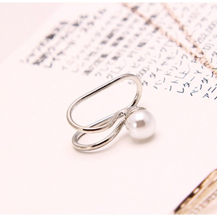 Khuyên tai nữ bông tai nữ kẹp vành cá tính hàn quốc sóng đính đá và dây dài tua rua