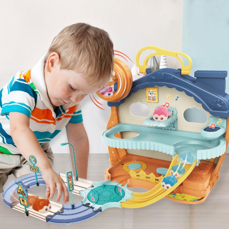 Đồ chơi đường ray chuột Hamster có nhạc vui nhộn dễ thương