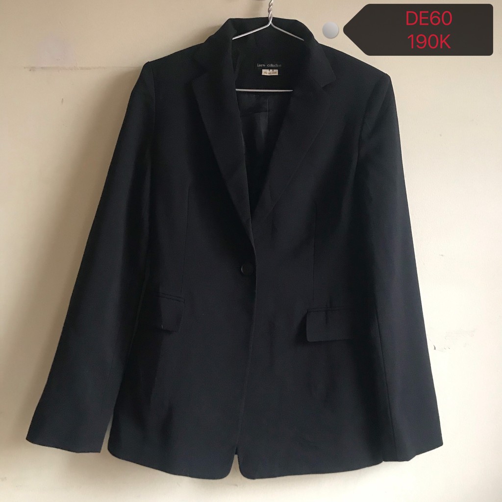 [DE60] Blazer, Vest đen
