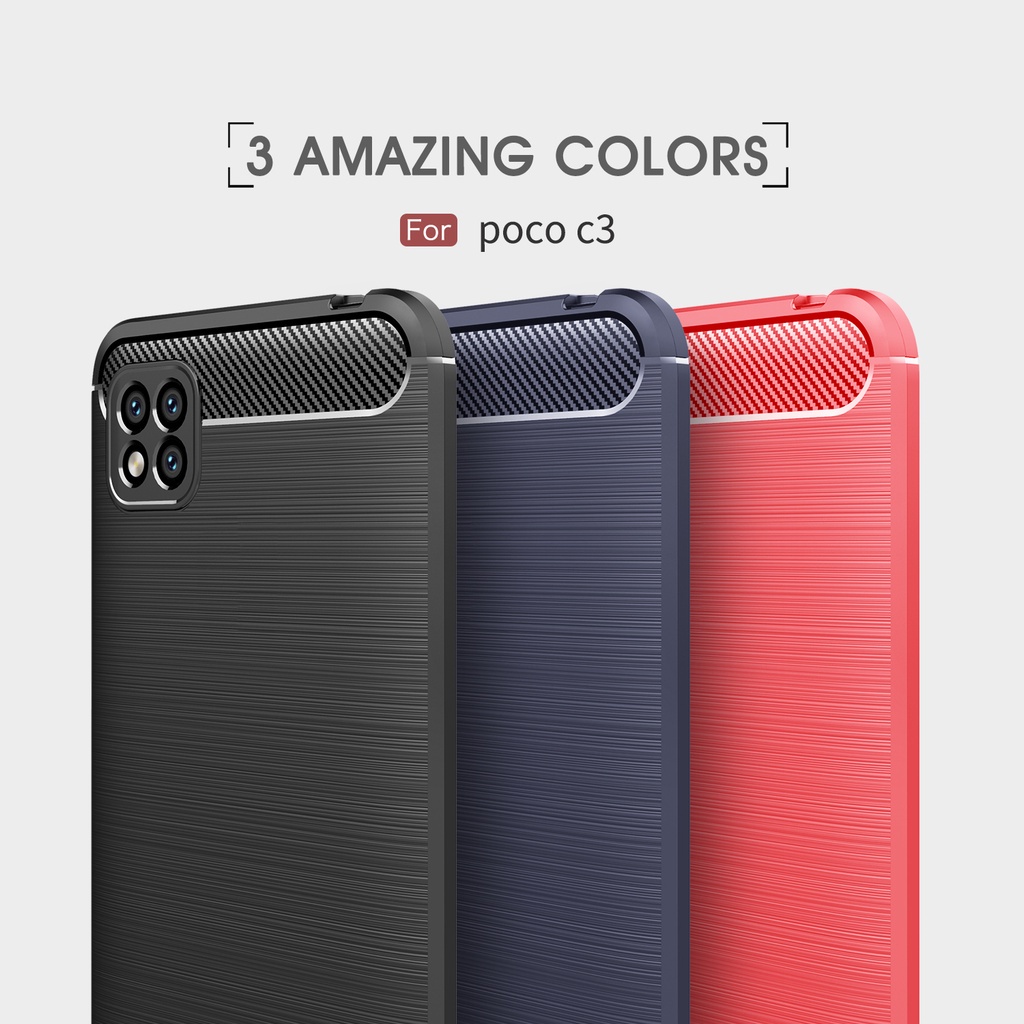 Ốp điện thoại silicon mềm chống sốc thời trang cho Xiaomi POCO C3 POCO X3/X3 NFC/X3 Pro 6.0"