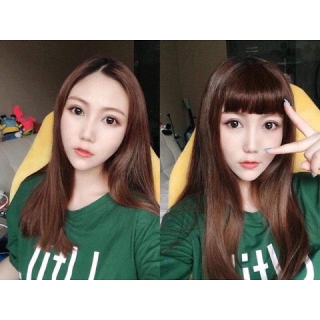 TÓC GIẢ MÁI NGẮN TRÊN LÔNG MÀY CHO NỮ TRẺ TRUNG Y HỆT TÓC THẬT
