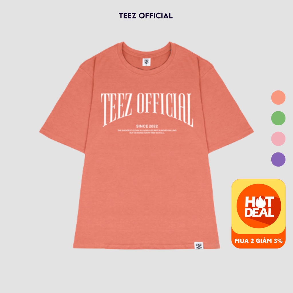 Áo Thun Unisex Nam Nữ TEEZ - TZ1007A Form Rộng Tay Lỡ Freesize