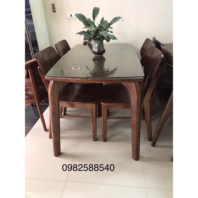 Bàn ghế ăn gỗ tự nhiên
