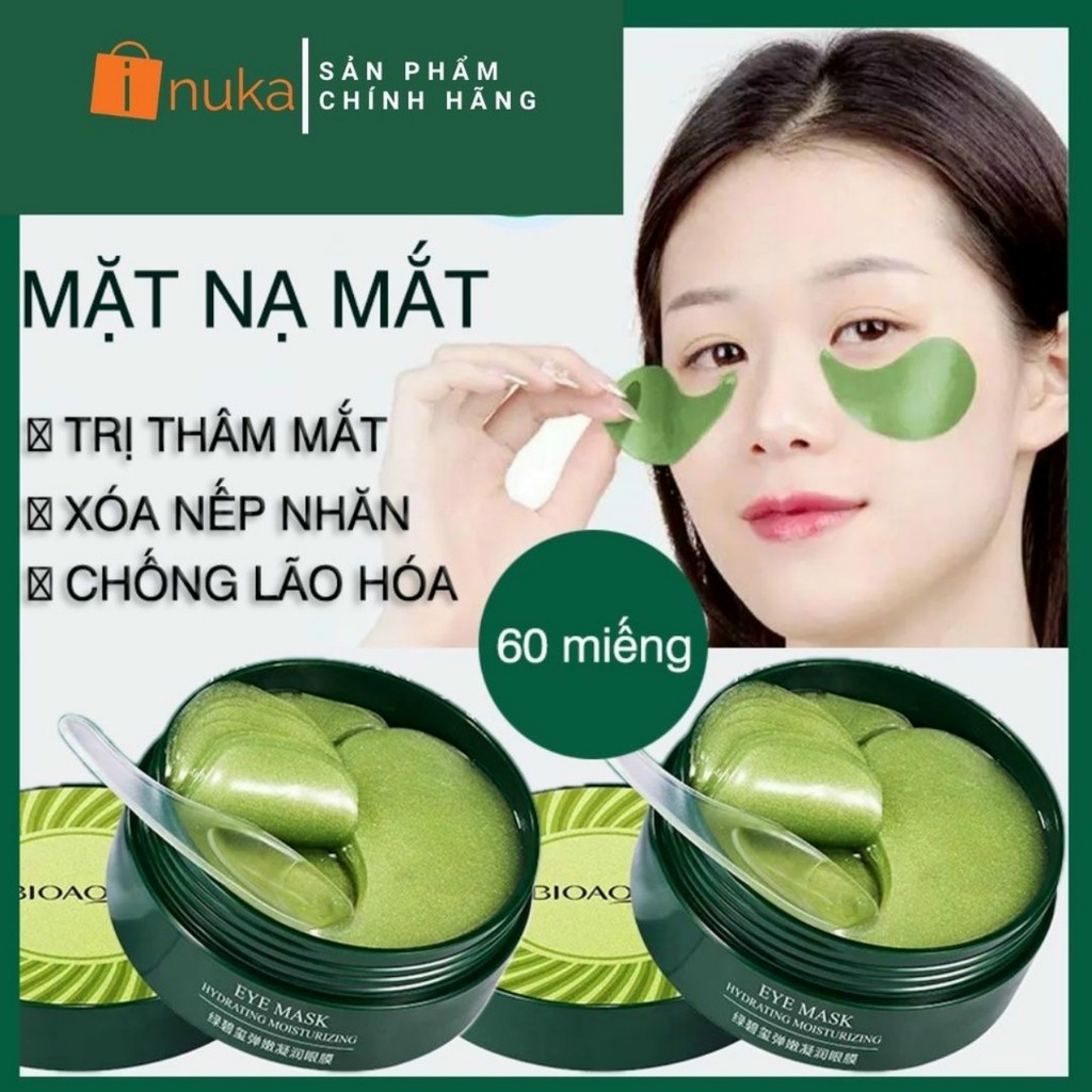 1 hộp 60 miếng - MẶT NẠ MẮT BIOAQUA hộp 60 miếng | BigBuy360 - bigbuy360.vn