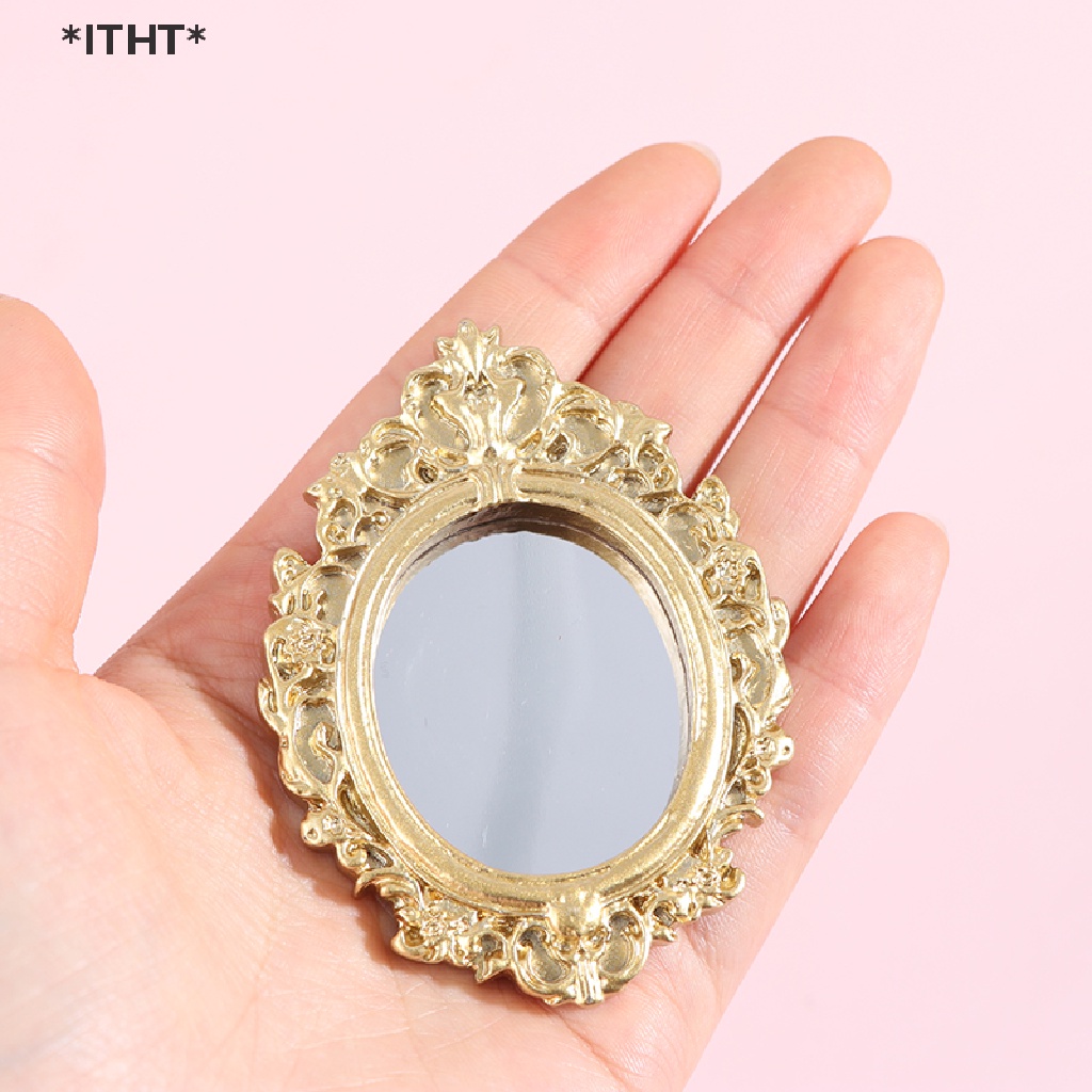 Gương Treo Tường Trang Trí Nhà Búp Bê Tỉ Lệ 1 / 12